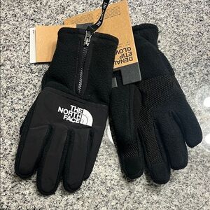 The North Face Denali E Tip Gloves new black Fleece Mens Size Large